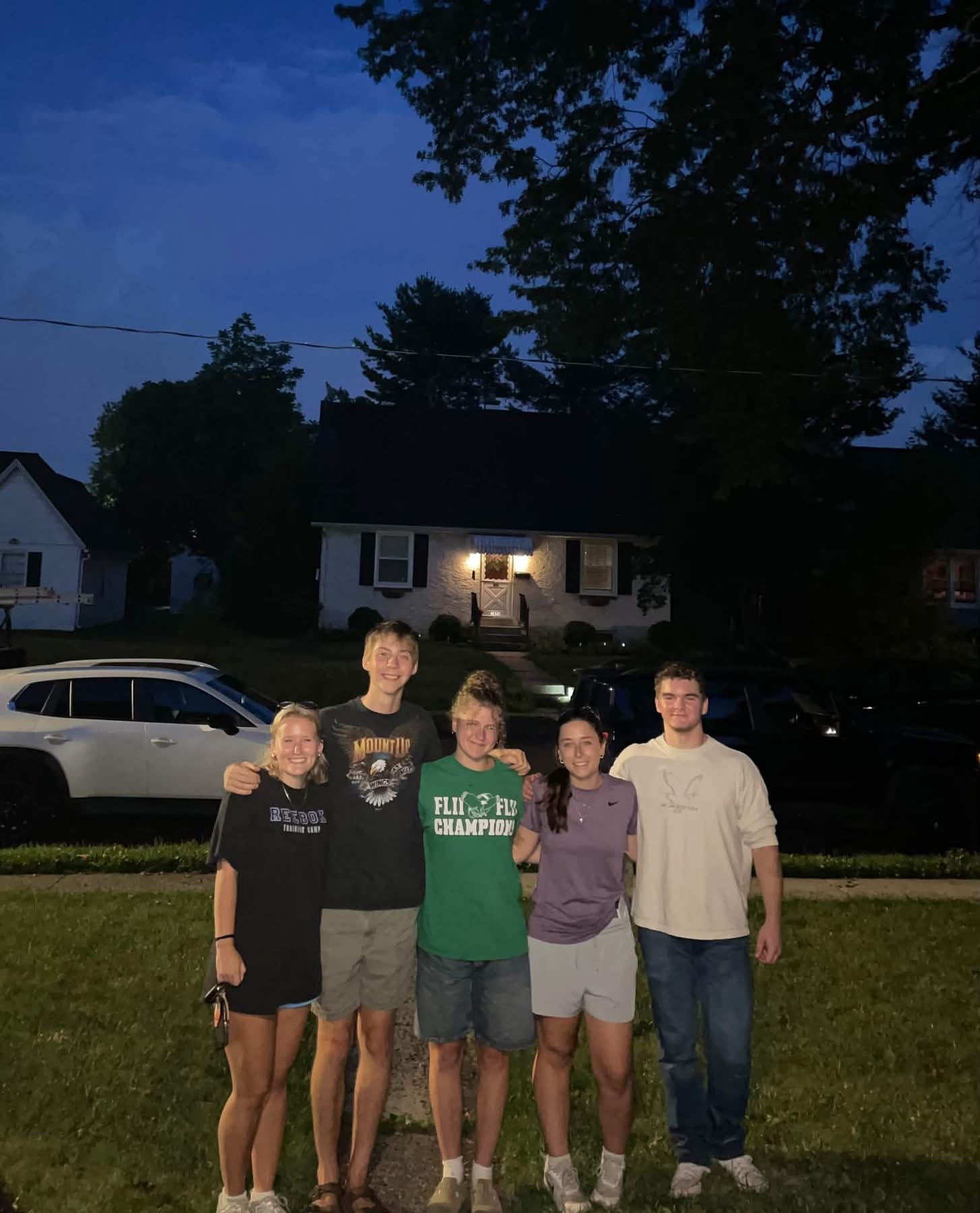 The Mission 1812 team together on a Friday evening